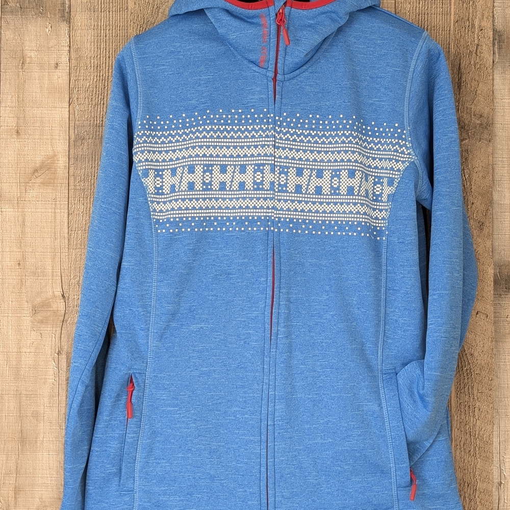 Helly Hansen Blue Zipup with Red Trim